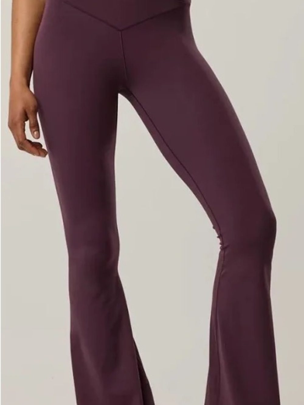 OFFLINE By Aerie Real Me High Waisted Crossover Flare Legging - Picture 3 of 8